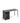 Tika Desk on Hairpin Legs with open storage support pedestal - Huddlespace