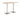 Breesa Poseur High Rectangular Table - Huddlespace