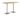 Breesa Poseur High Rectangular Table - Huddlespace