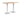 Breesa Poseur High Rectangular Table - Huddlespace