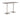 Breesa Poseur High Rectangular Table - Huddlespace