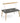 Dara Rectangle Table with high tool rail and power - Huddlespace