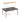 Dara Rectangle Table with high tool rail and power - Huddlespace