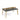 Dara Rectangle Table with low tool rail and power - Huddlespace