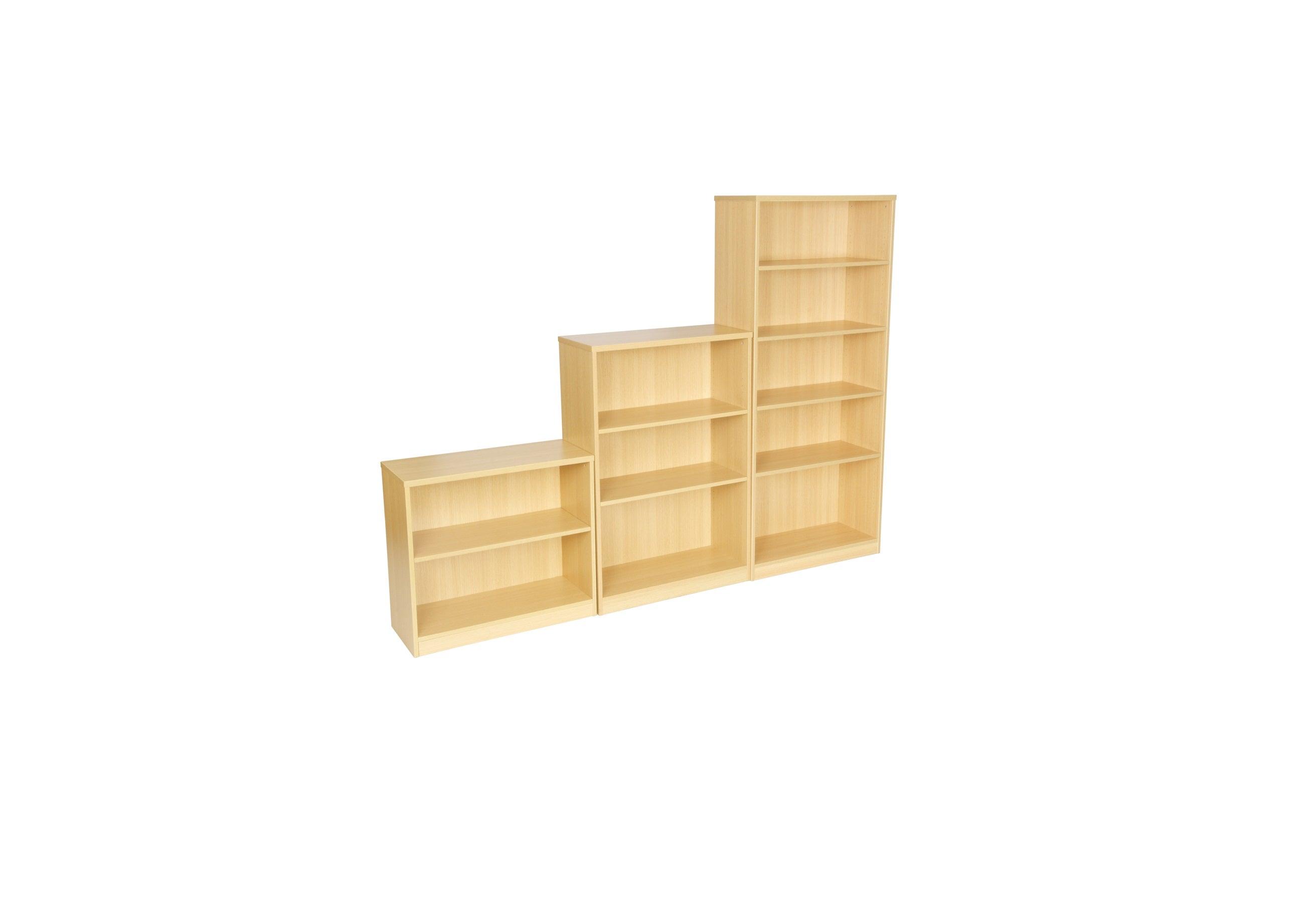 Interlocking Foldable Chairs Light Oak Bookcase - Various sizes – Huddlespace
