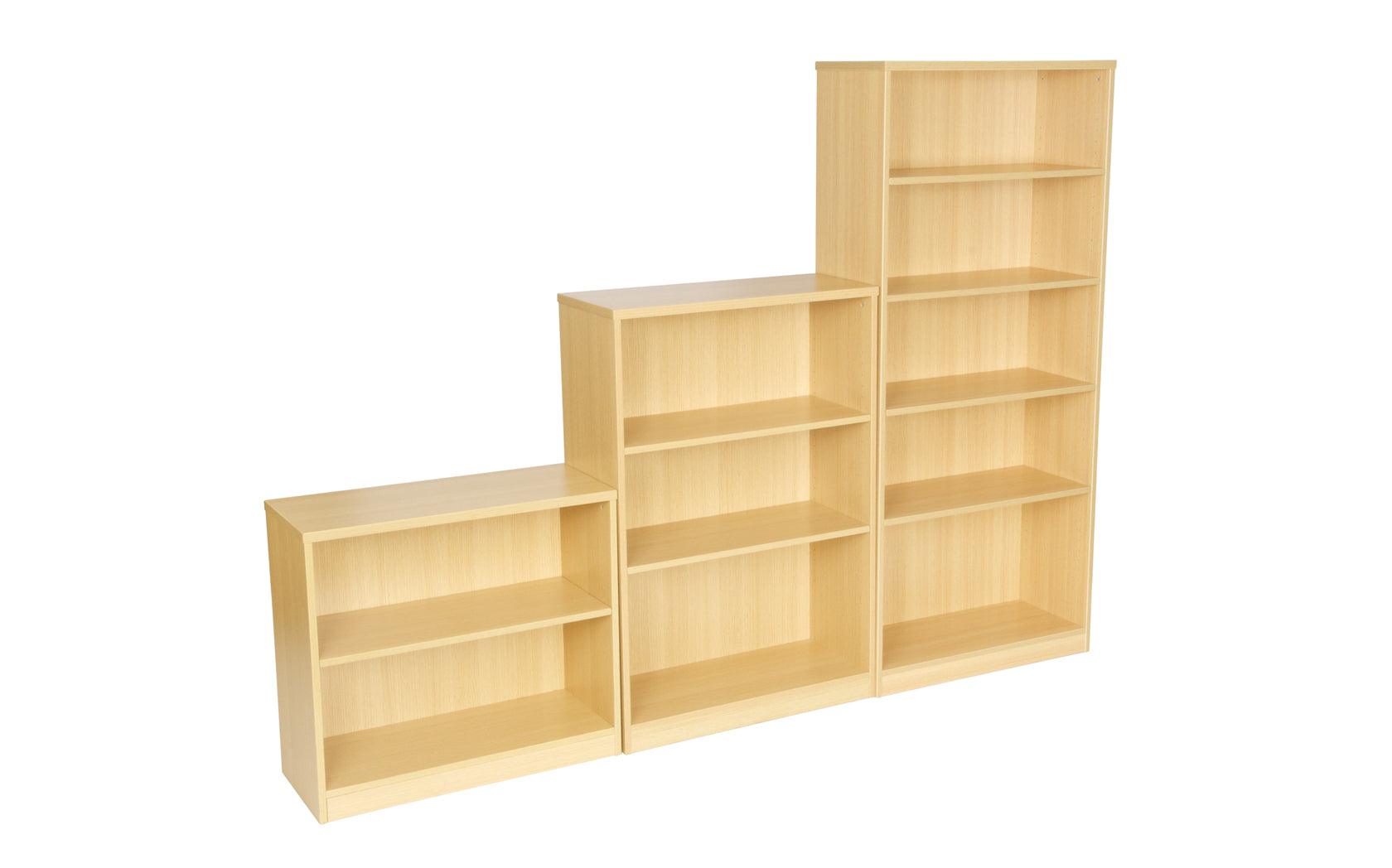 Interlocking Foldable Chairs Light Oak Bookcase - Various sizes – Huddlespace