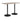 Manzo Poseur High Rectangular Table - Huddlespace