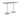 Manzo Poseur High Rectangular Table - Huddlespace