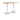 Manzo Poseur High Rectangular Table - Huddlespace
