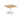 Trumpet Base Square Extension Table - Huddlespace