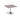 Trumpet Base Square Extension Table - Huddlespace