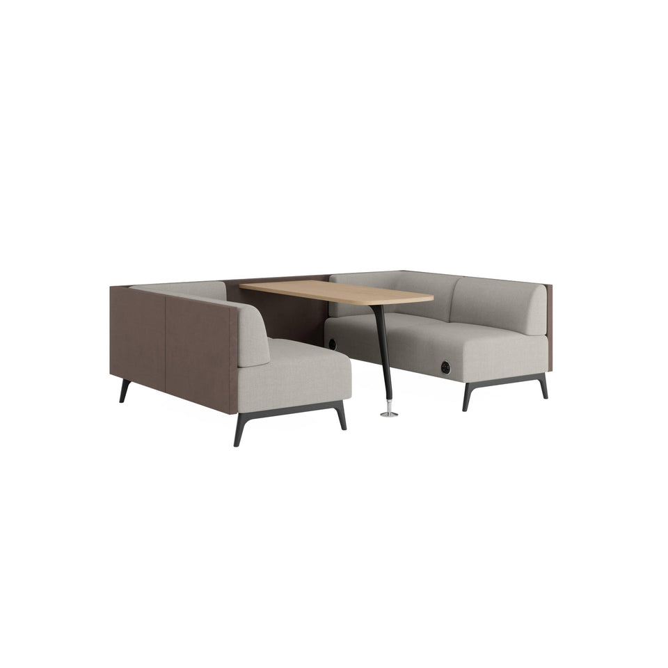 Tryst Low Back Booths - Open Ended – Huddlespace